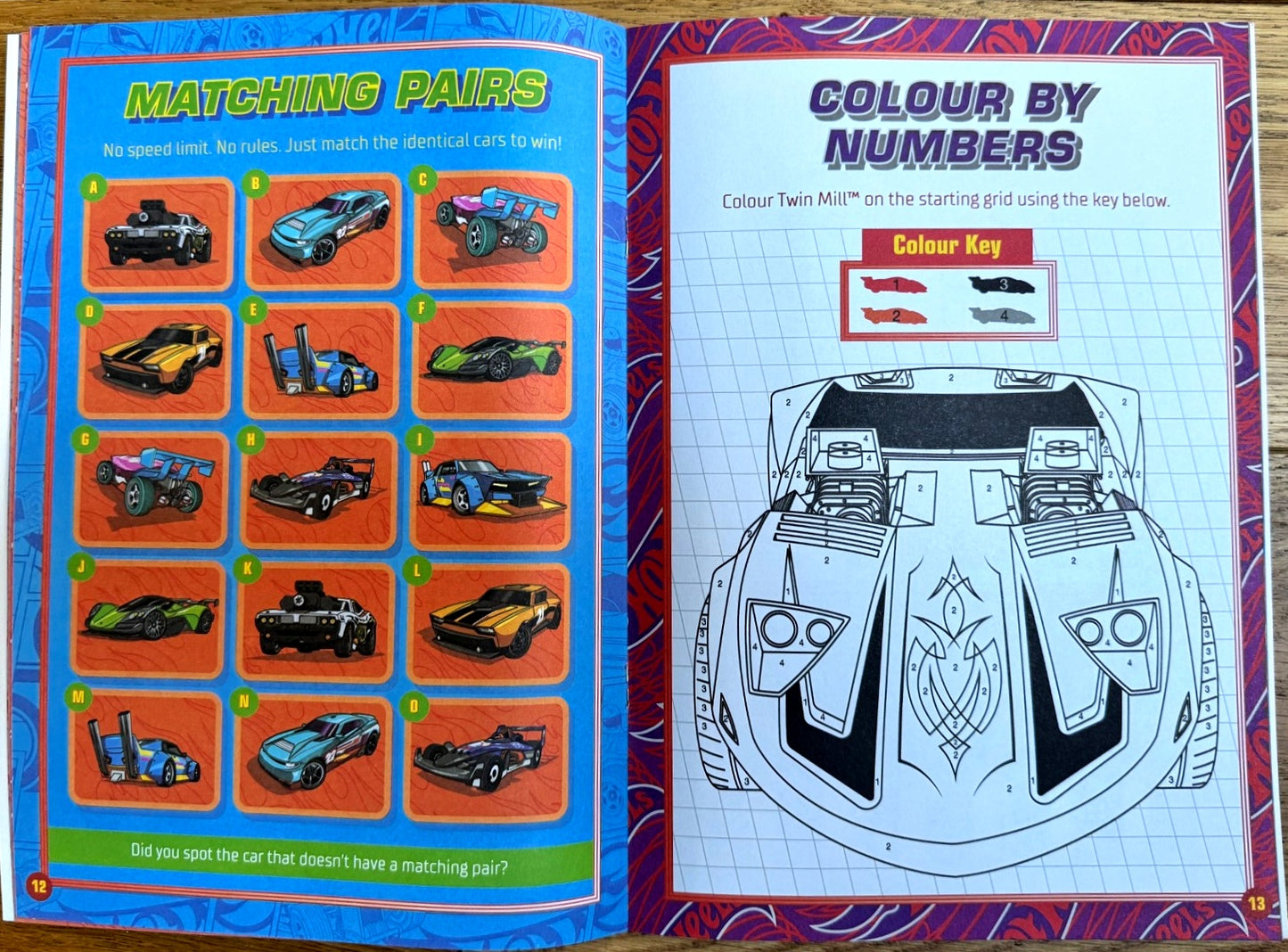 Hot Wheels Colourama Activity Book - Anilas UK