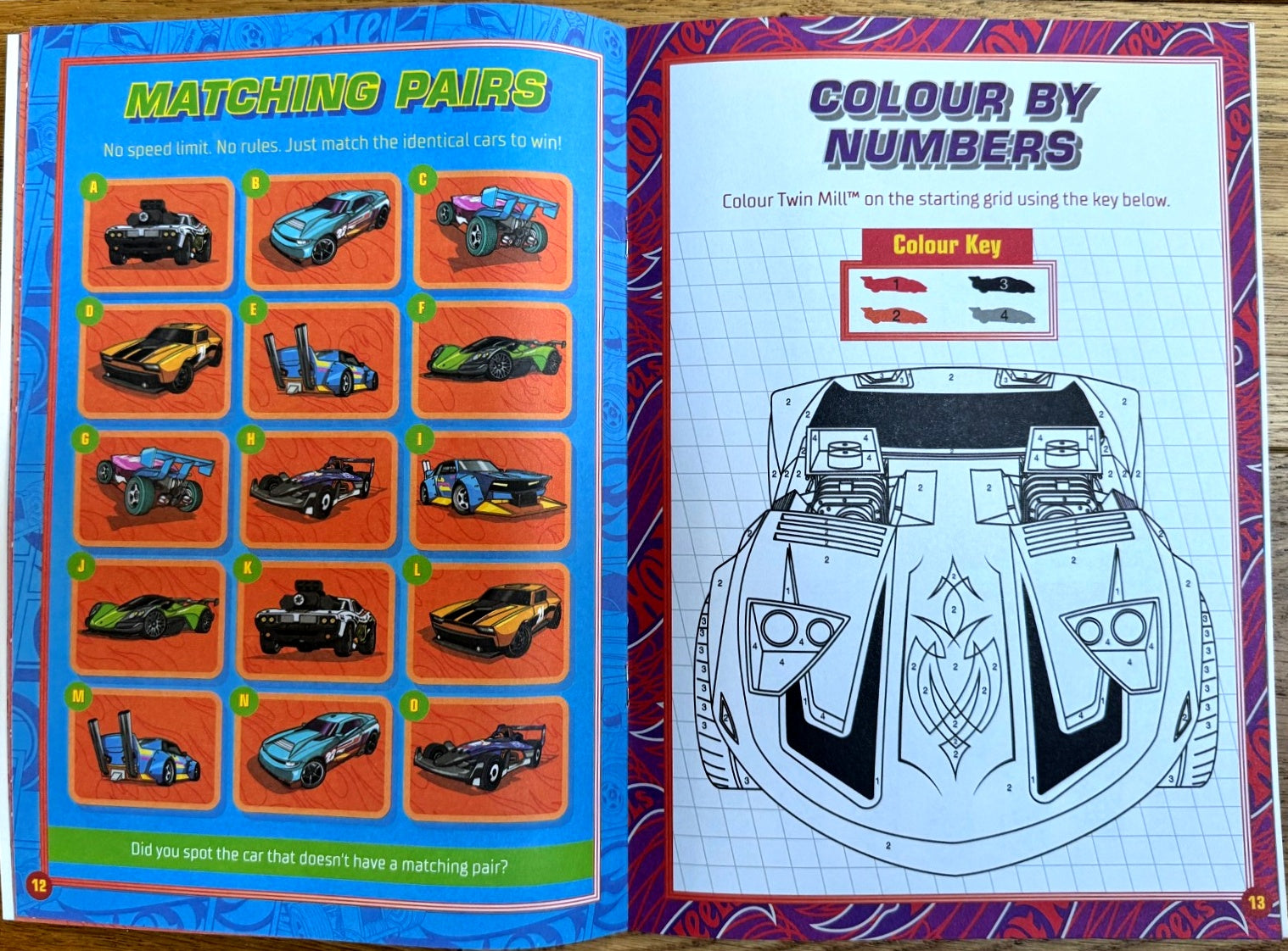 Hot Wheels Colourama Activity Book - Anilas UK