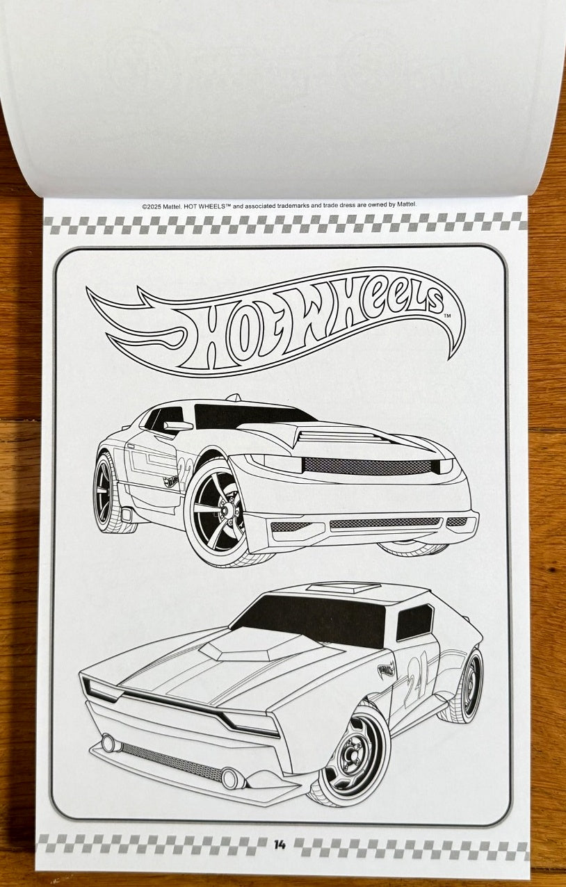 Hot Wheels Mega Colouring Pad - Anilas UK