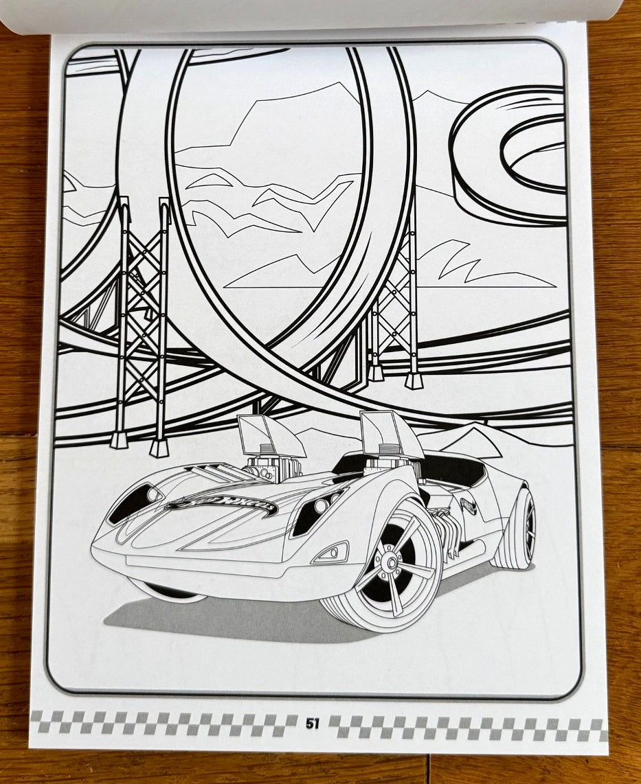 Hot Wheels Mega Colouring Pad - Anilas UK