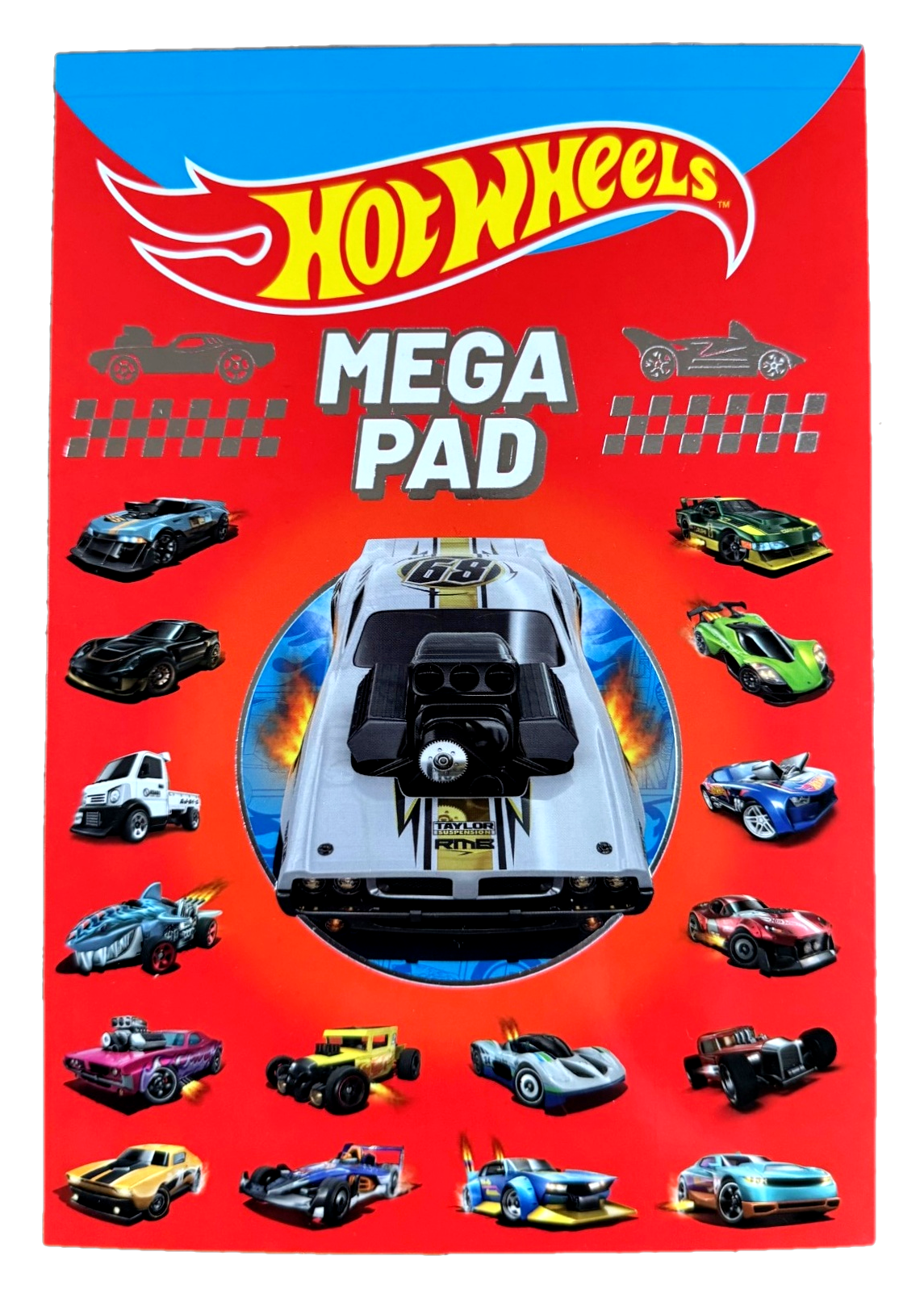 Hot Wheels Mega Colouring Pad - Anilas UK