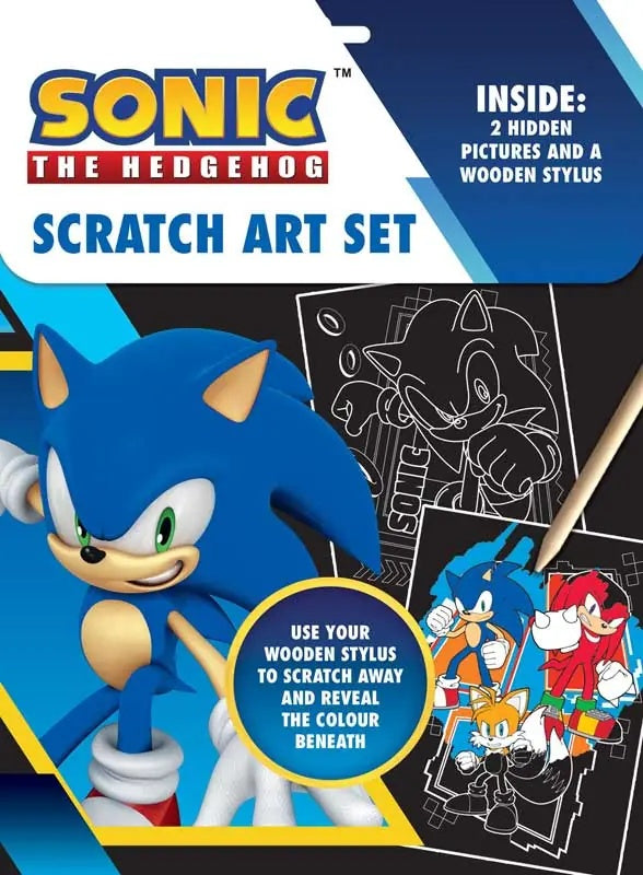 Sonic the Hedgehog Scratch Art Set - Anilas UK