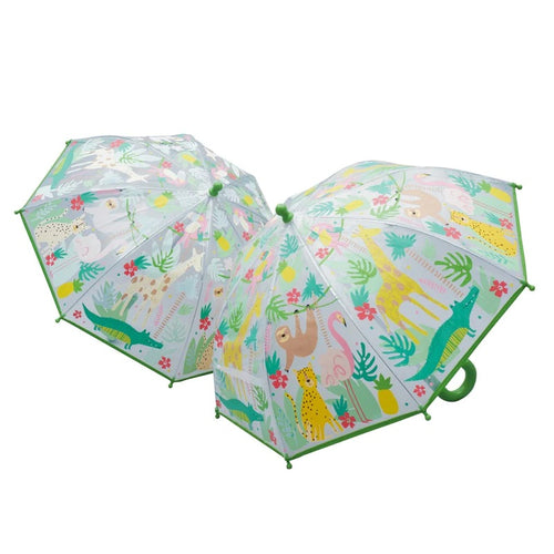 Children's Colour Changing Jungle Umbrella - Anilas UK