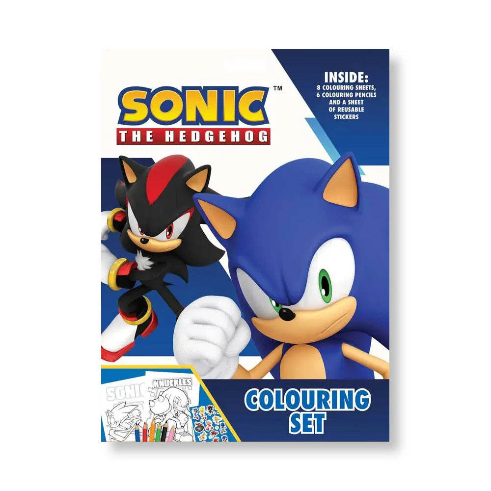 Sonic The Hedgehog Colouring Set