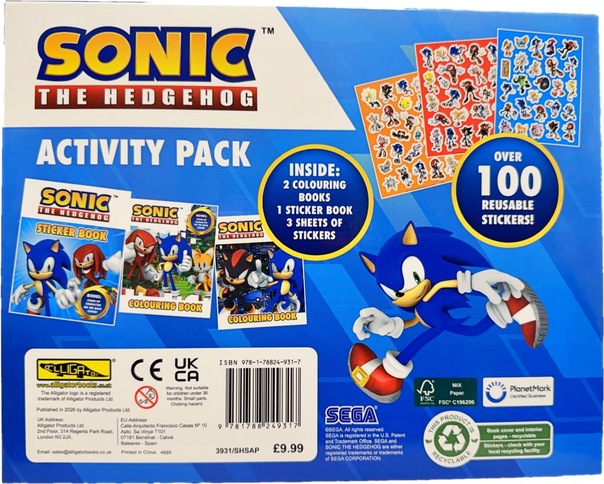 Sonic Prime Activity Pack with Colouring and Stickers