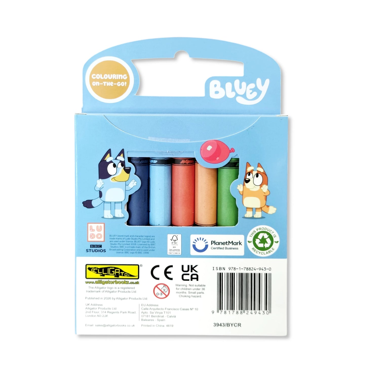 Bluey Carry Along Colouring Set