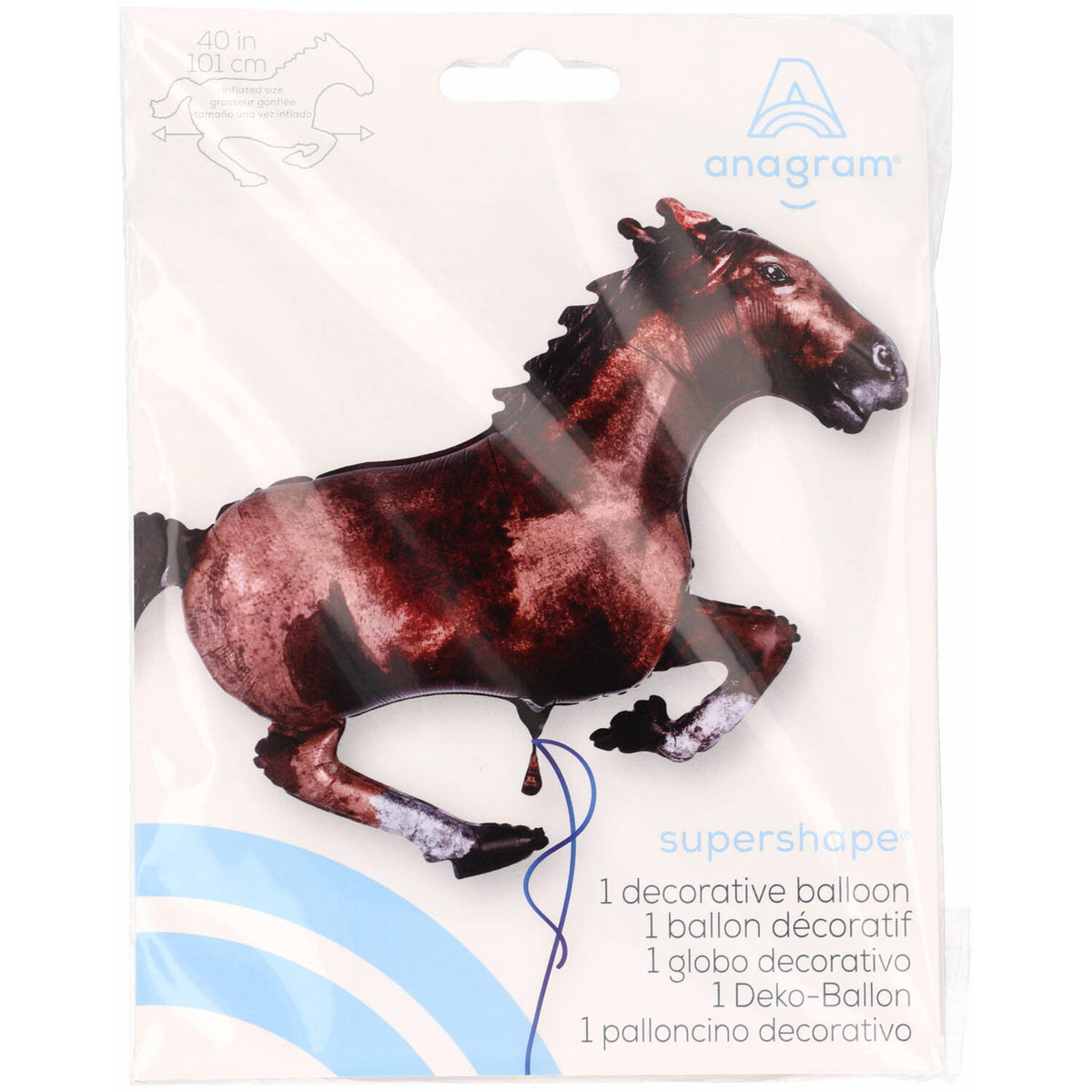 Galloping Horse - Shape Foil Balloon - 101 x 63 cm - Anilas UK