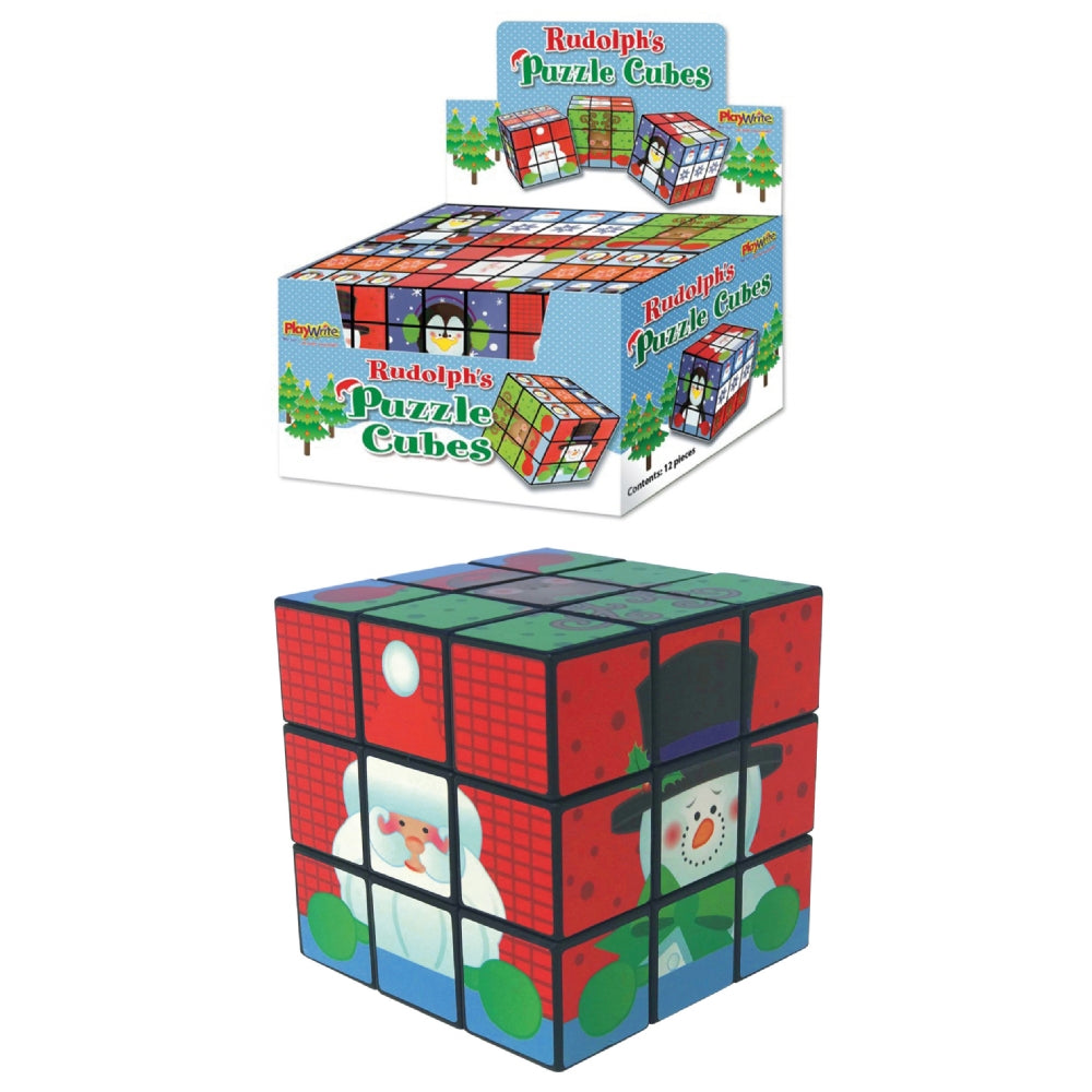 Rudolph Christmas Themed Puzzle Cube - Anilas UK