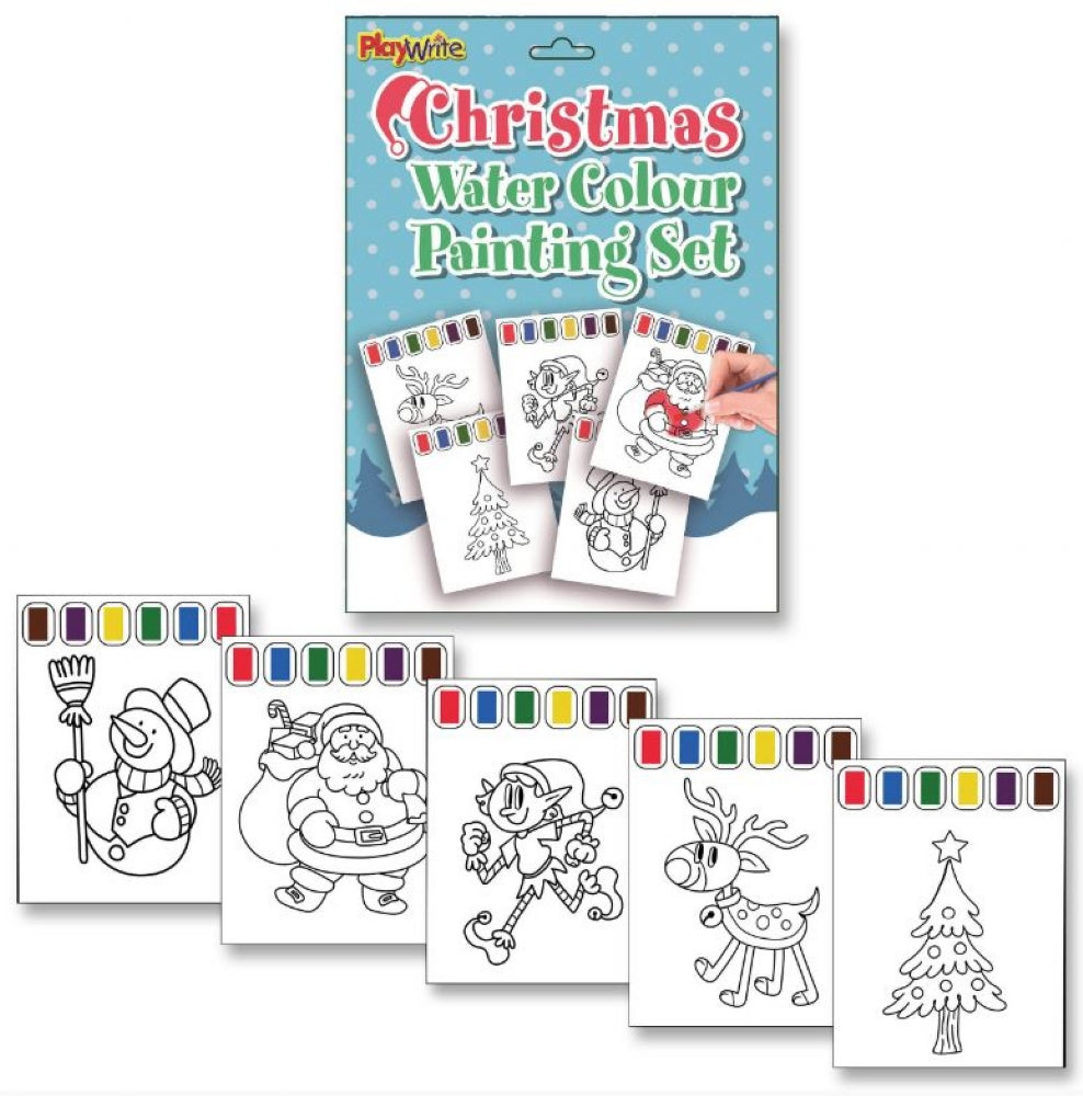 Christmas Water Colour Painting Set