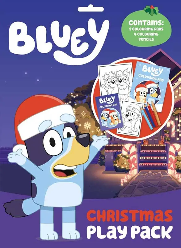 Bluey Christmas Colouring Play Pack