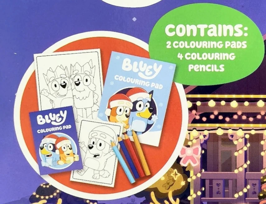 Bluey Christmas Colouring Play Pack