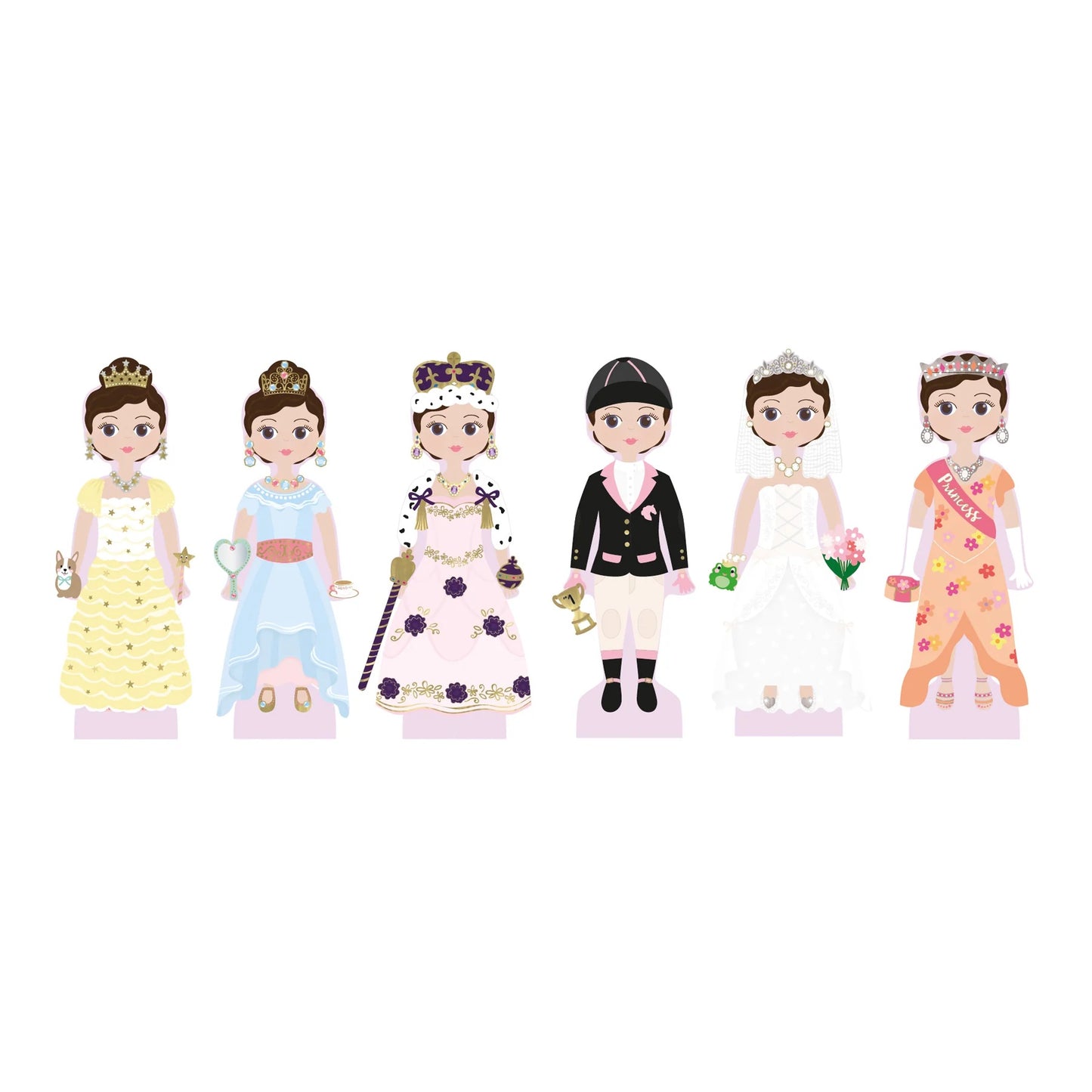 Wooden Magnetic Dress Up Doll - Charlotte - Anilas UK