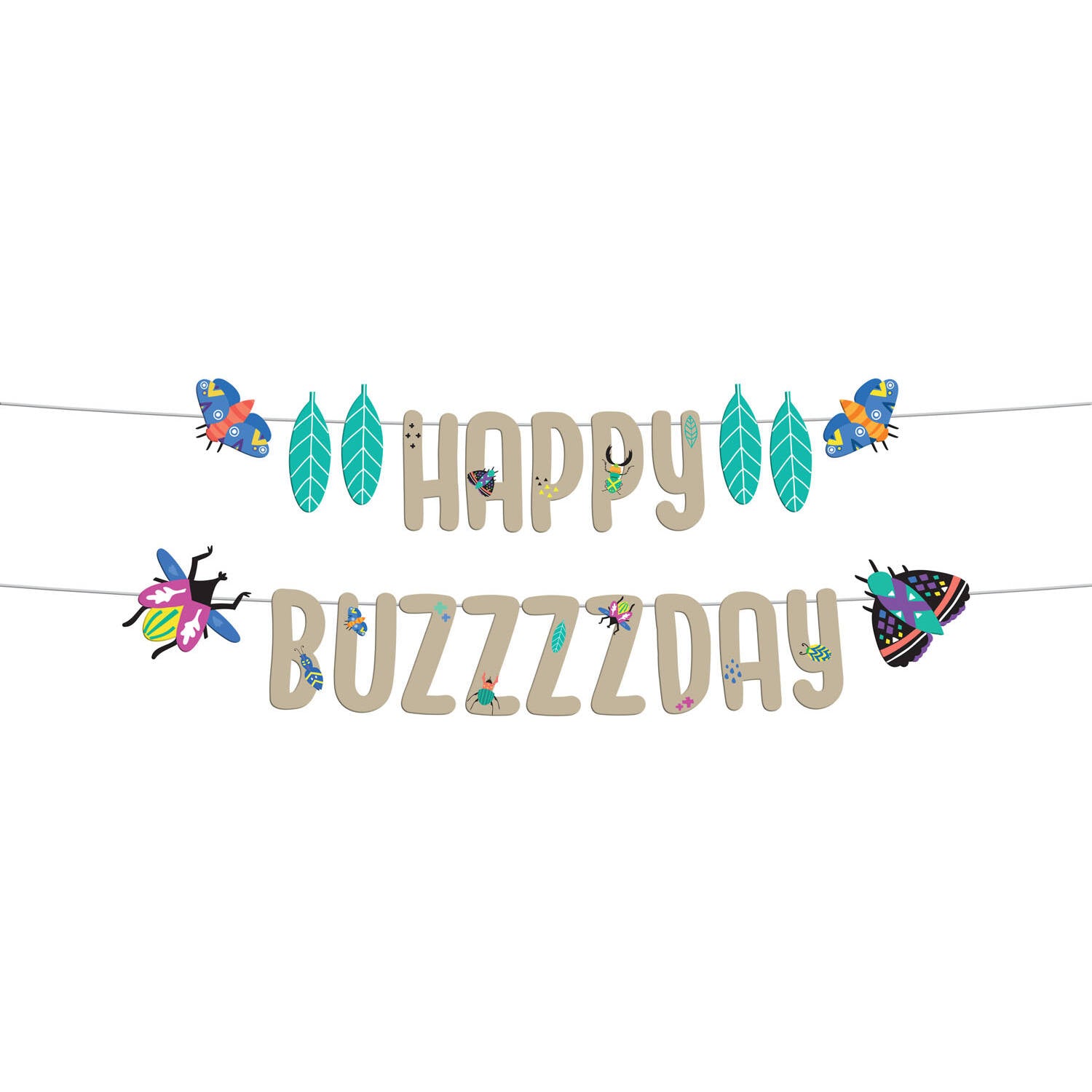 Buzzing Bugs Letter Banner Set (1.5 meters) - Anilas UK