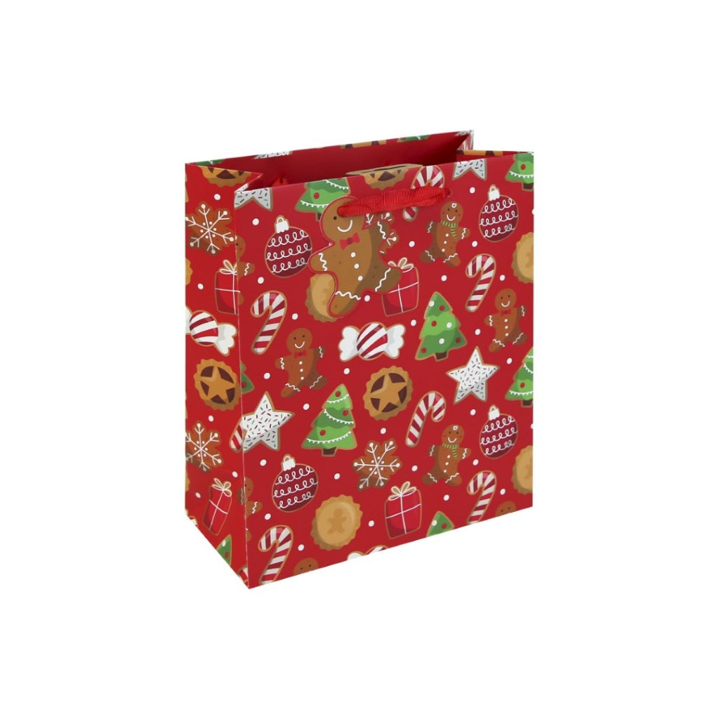 Gingerbread Medium Gift Paper Bag - Anilas UK