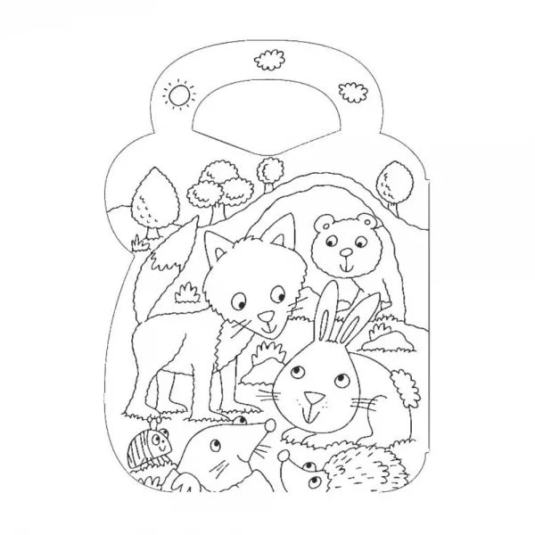 Colouring & Sticker Bag Book: Animals & Monsters