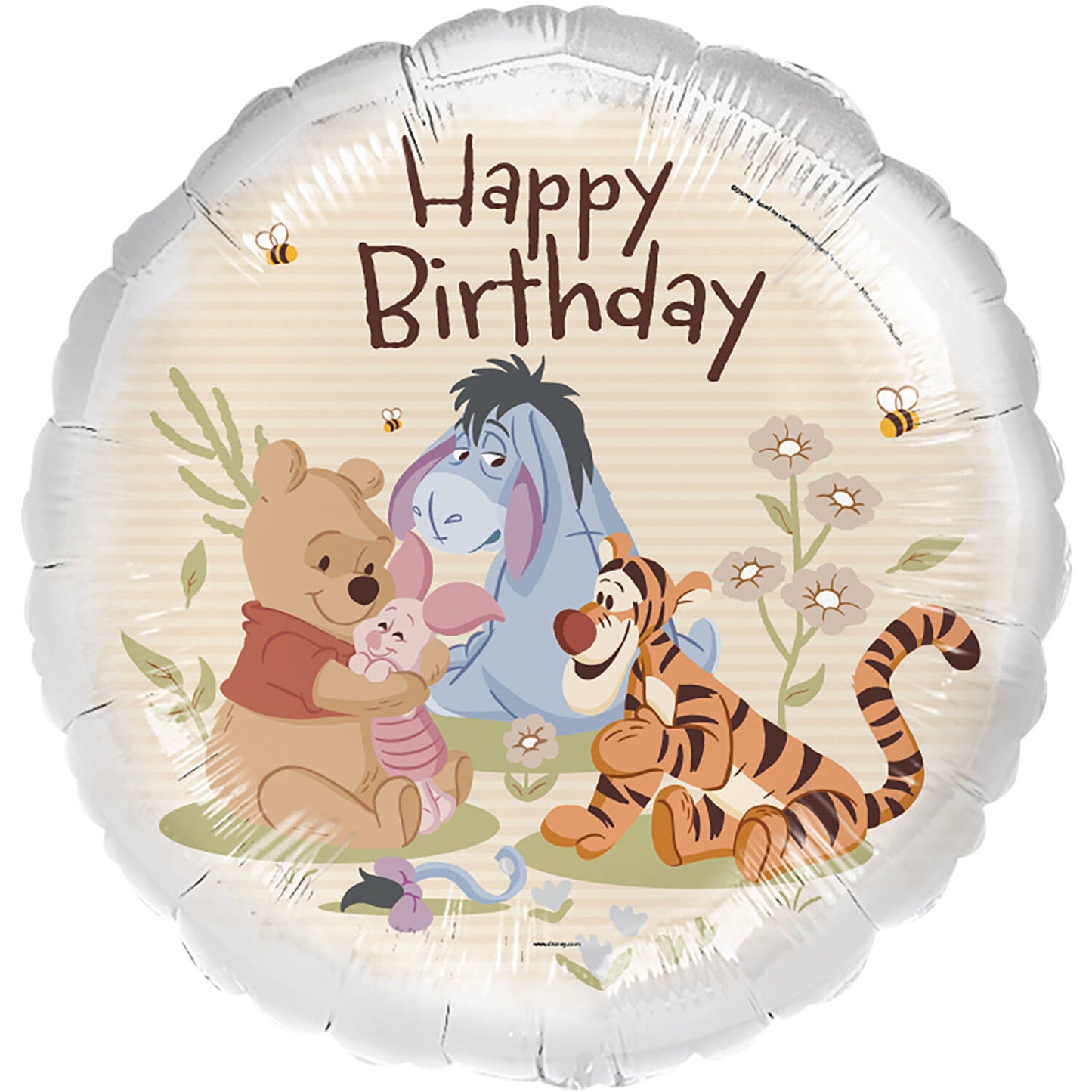 Disney Winnie & Friends Happy Birthday Foil Balloon 45 cm