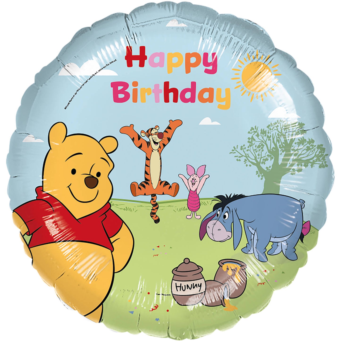 Winnie the Pooh "Happy Birthday" Foil Balloon 45 cm