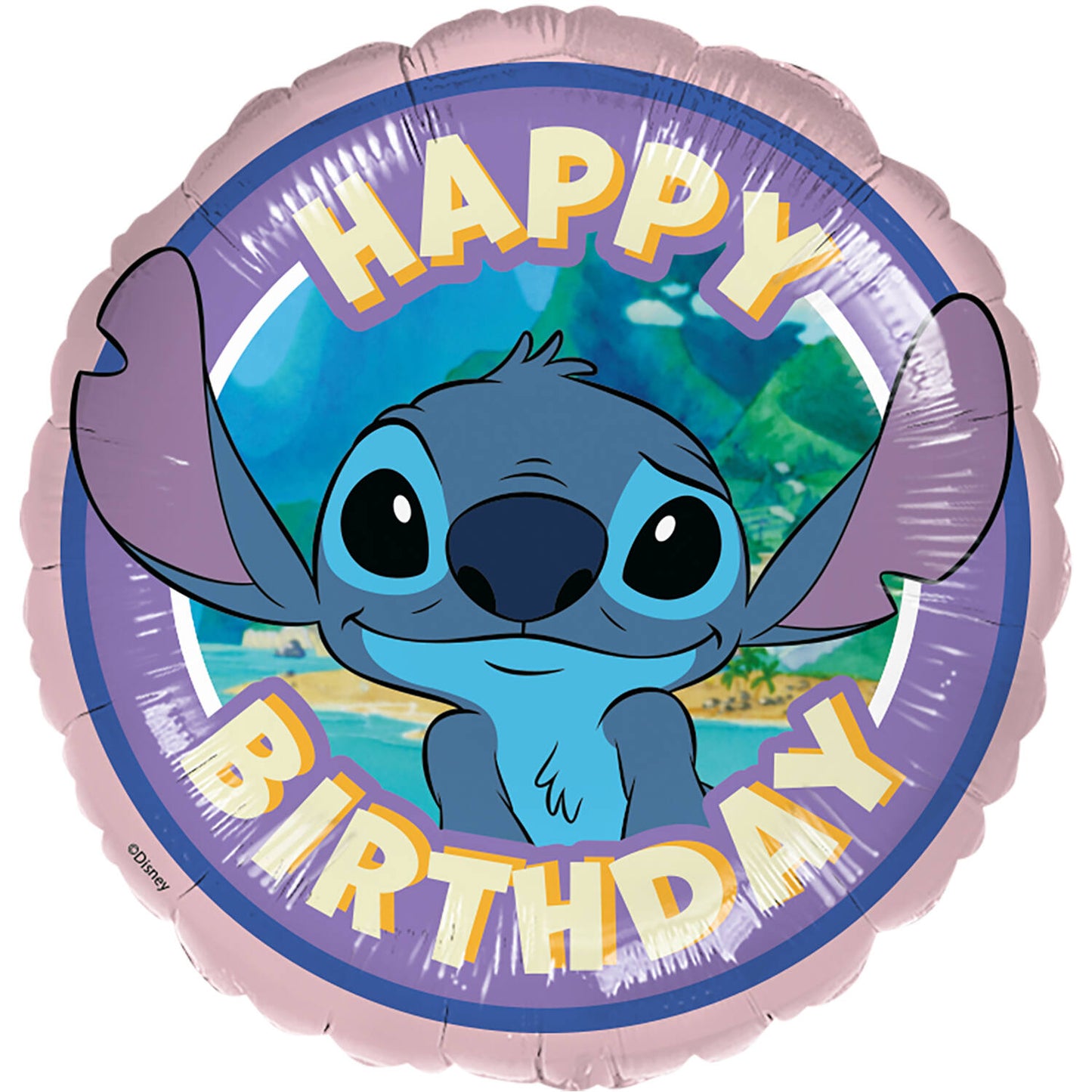 Disney Stitch Happy Birthday Foil Balloon 45 cm