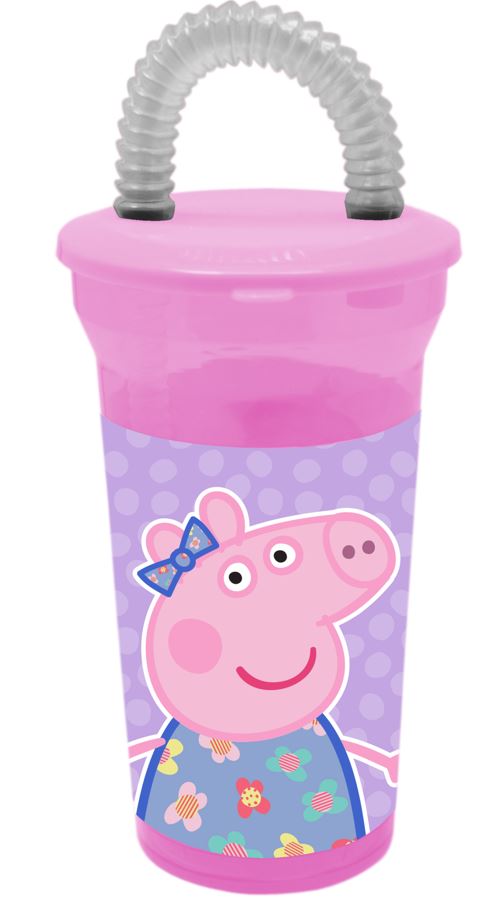 Peppa Pig Drinking Cup Tumbler With Straw