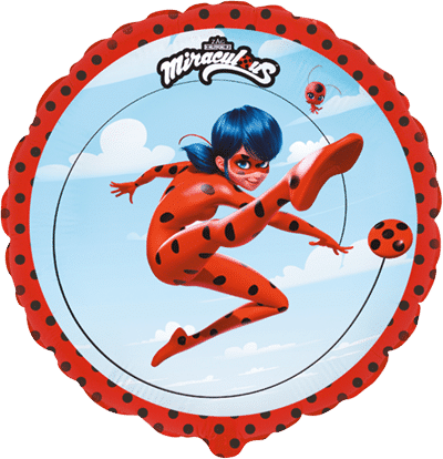 Miraculous Jumping Round Balloon 45 cm - Anilas UK