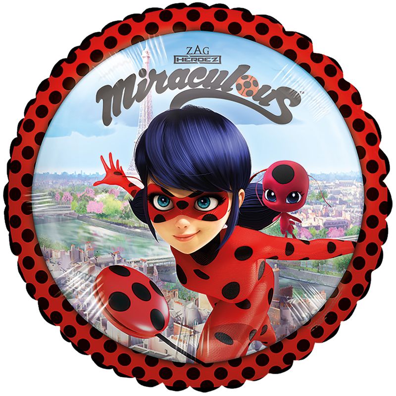 Miraculous Lady Bug Foil Round Balloon (43cm) - Anilas UK