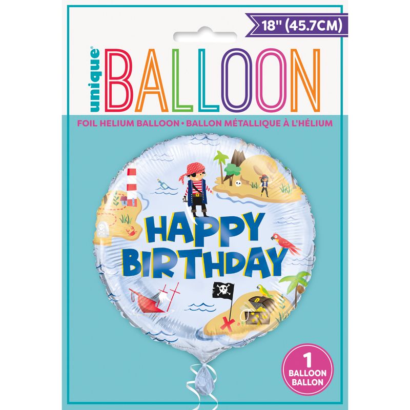 Ahoy Pirate Birthday Foil Balloon - Anilas UK