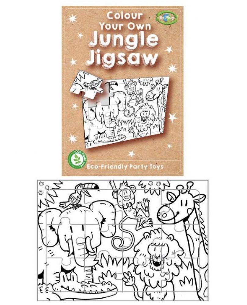 Mini Colour Your Own Jungle Puzzles - Anilas UK