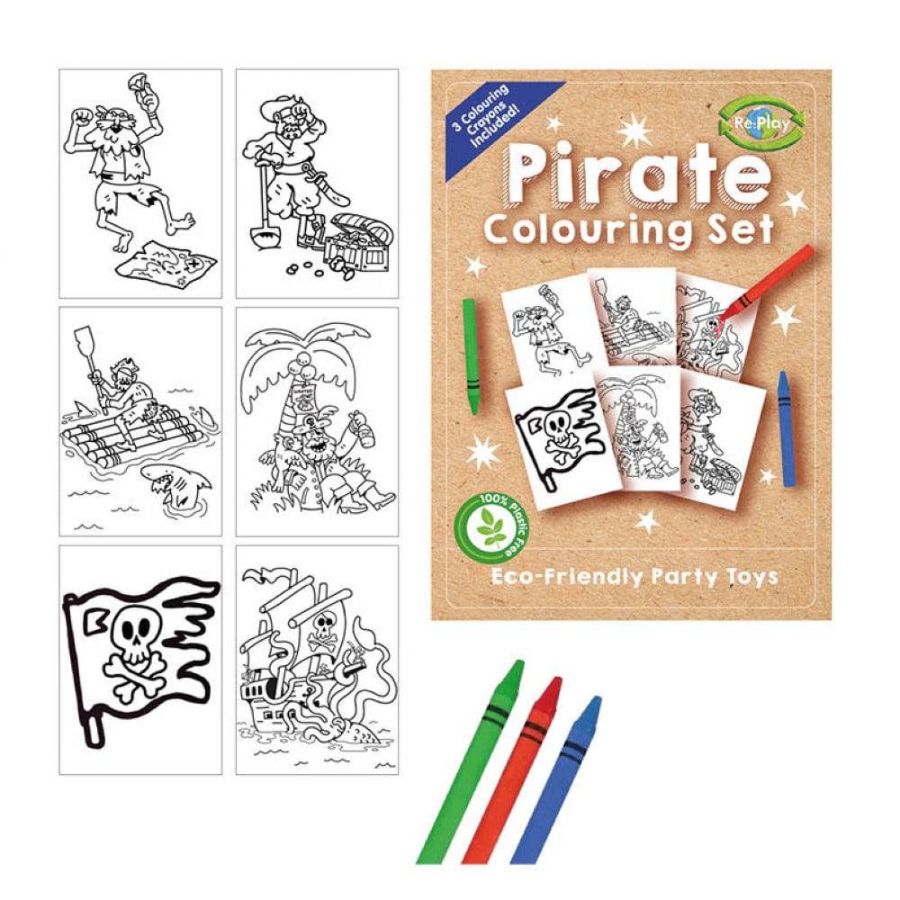 Sustainable Pirate Colouring Sets - Anilas UK