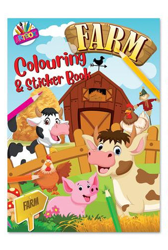 ArtBox Activity Farm Colouring & Sticker Book