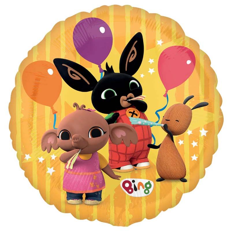 Bing Foil Birthday Balloon Yellow - Anilas UK