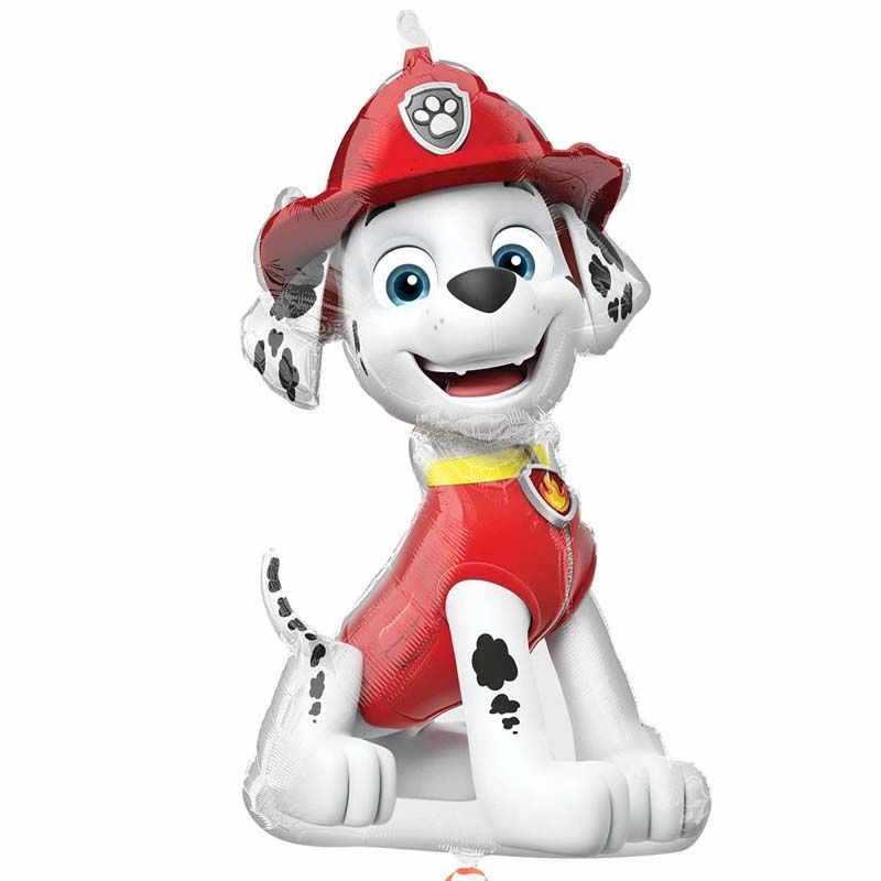 Paw Patrol Marshall Shaped Super Size Foil Balloon - 83cm - Anilas UK