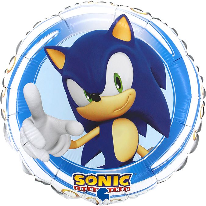 Sonic The Hedgehog Round Shaped Balloon - Anilas UK