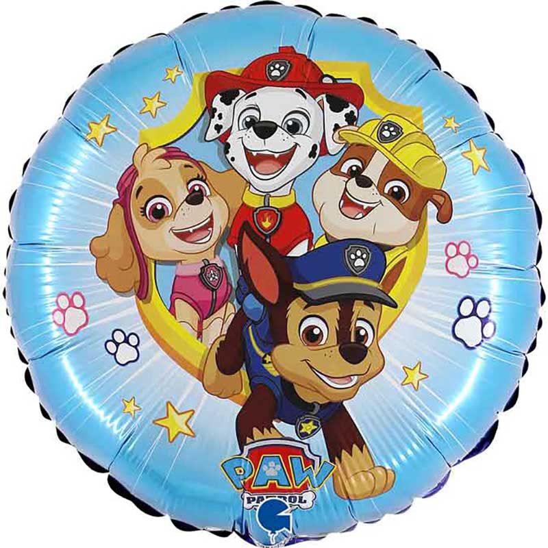 Paw Patrol Round Foil Balloon