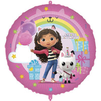 Gabby's Dollhouse Pink Foil Birthday Balloon