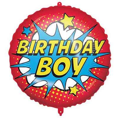 Happy Birthday Super Hero Foil Balloon - Anilas UK