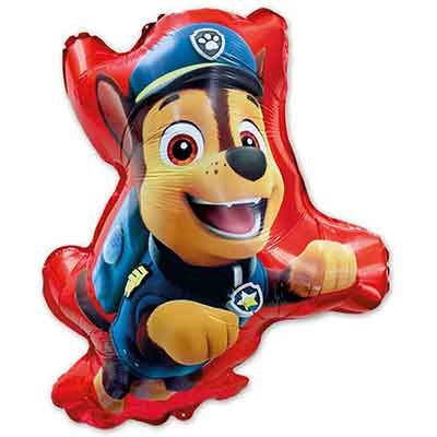 Paw Patrol - Chase Shaped Foil Birthday Balloon - Anilas UK