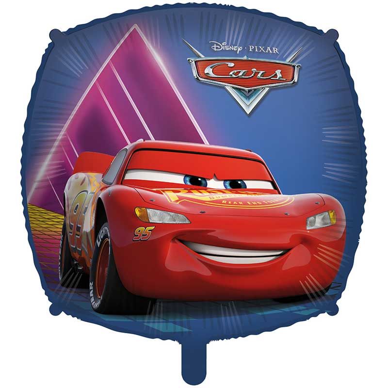 Cars Square Foil Birthday Balloon - Anilas UK