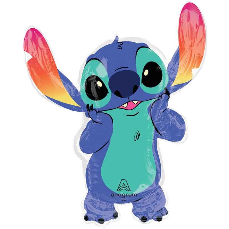 Disney Stitch Shaped Super Size Foil Balloon - 83cm - Anilas UK