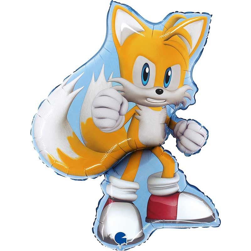 Sonic The Hedgehog Tails Supershape Foil Birthday Balloon - Anilas UK