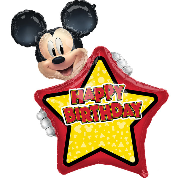 Mickey Mouse Forever Personalized Supershape Foil Balloons (63 x 76 cm) - Anilas UK