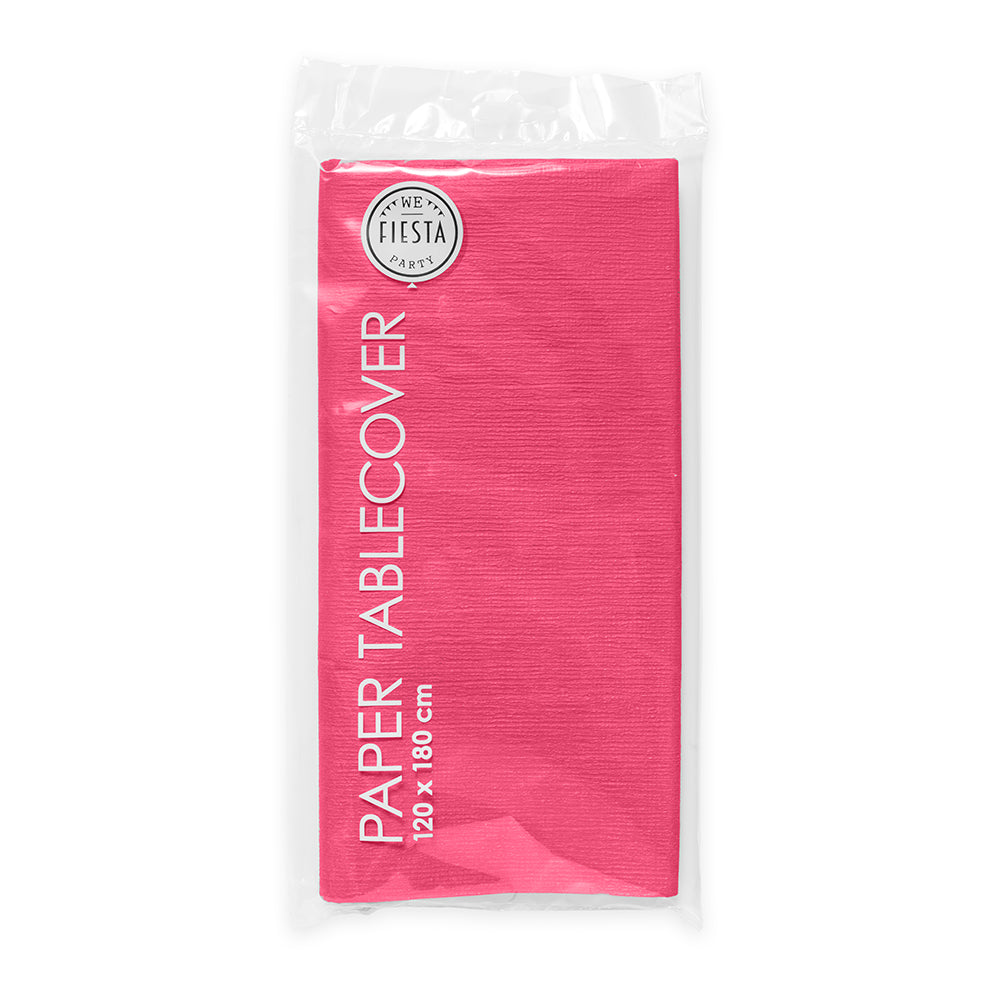 Hot Pink Paper Tablecover (120 x 180 cm)