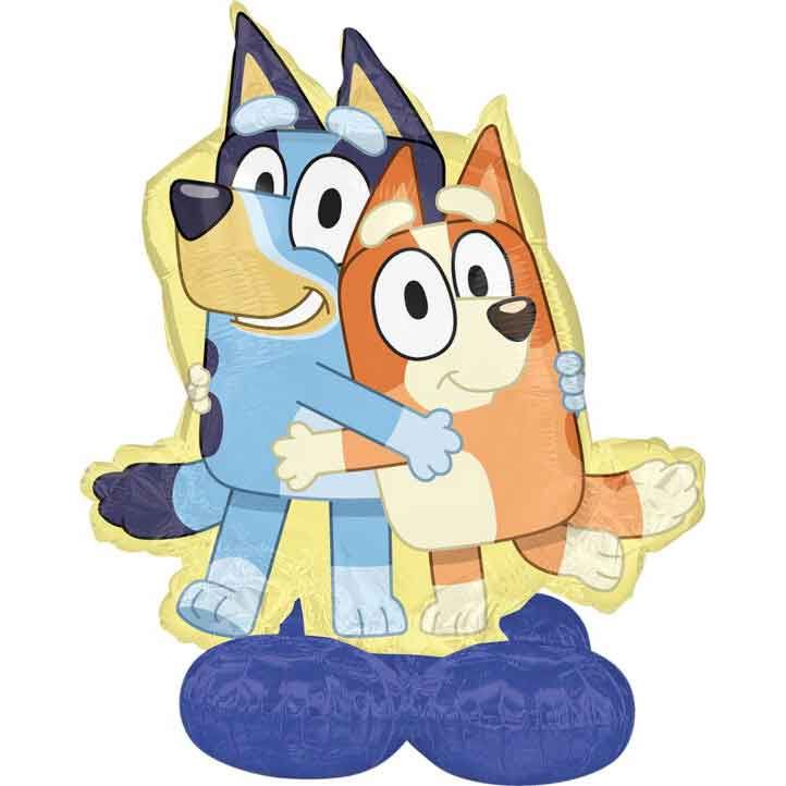 Bluey Airloonz Floor Standing Foil Balloon 101 x 127 cm. - Anilas UK