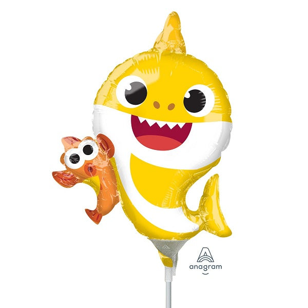 Baby Shark Air Fill Mini Shape Balloon 35cm - Anilas UK