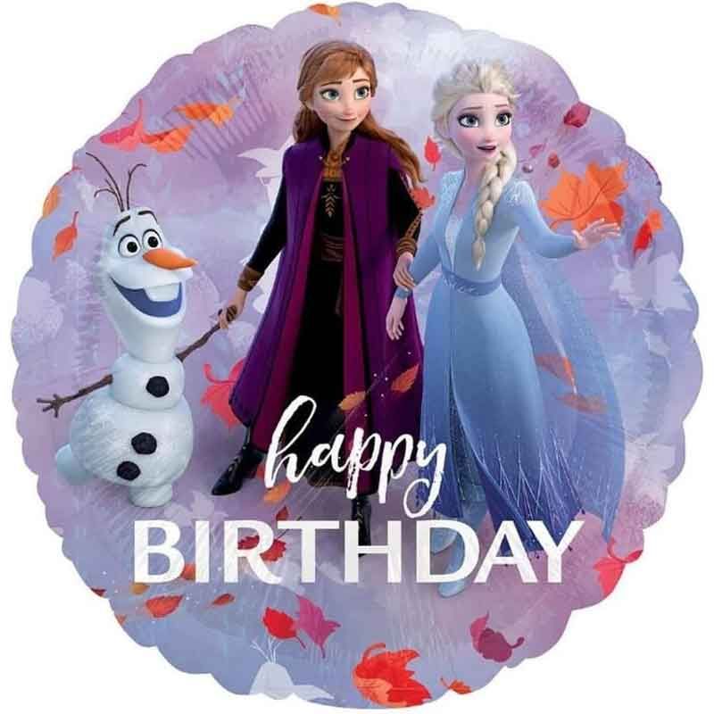 Frozen 2 Foil Happy Birthday Balloon (43cm) - Anilas UK