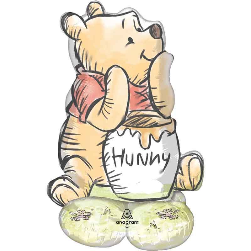 Winnie The Pooh Supershape Foil Balloon 91x36 cm. - Anilas UK