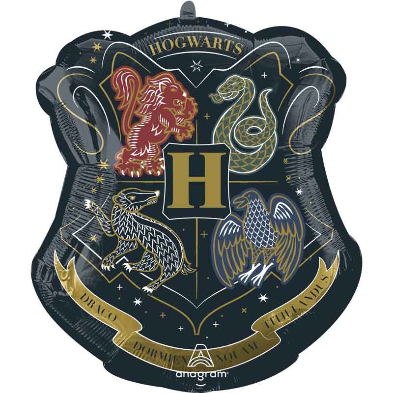 Harry Potter Hogwarts Crest Supershape Foil Balloon 53 x 55 cm