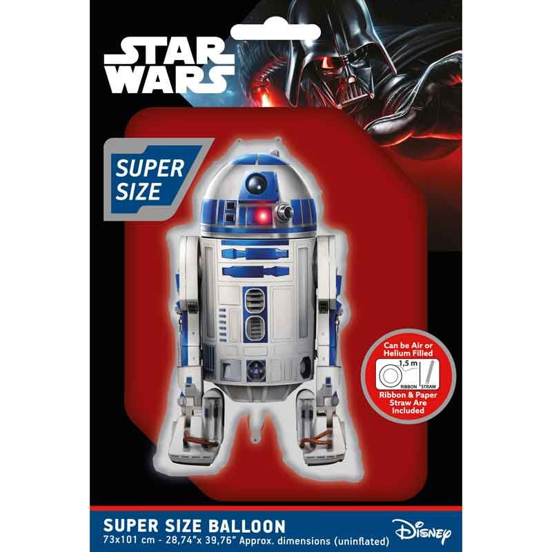 Star Wars R2-d2 Shaped Foil Balloon (73 x 101 cm) - Anilas UK