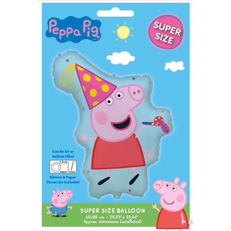 Peppa Shaped Foil Balloon (65 x 85 cm) - Anilas UK