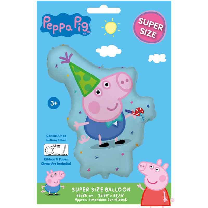 George Pig Shaped Foil Balloon (65 x 85 cm) - Anilas UK