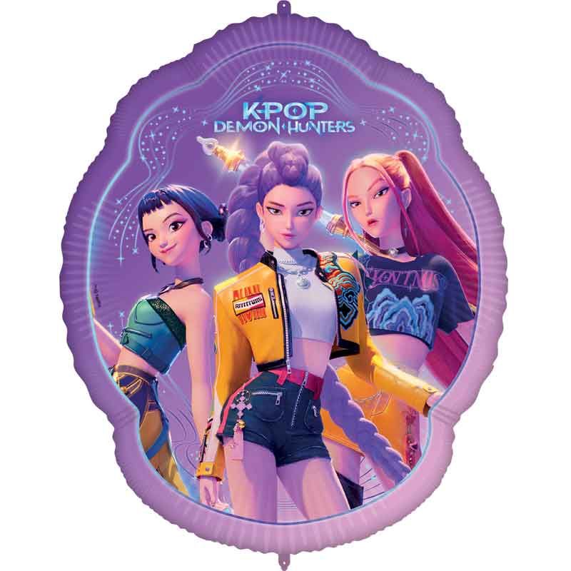K-pop Demon Hunters Supersized Shaped Foil Balloon (75 x 56.5cm) - Anilas UK